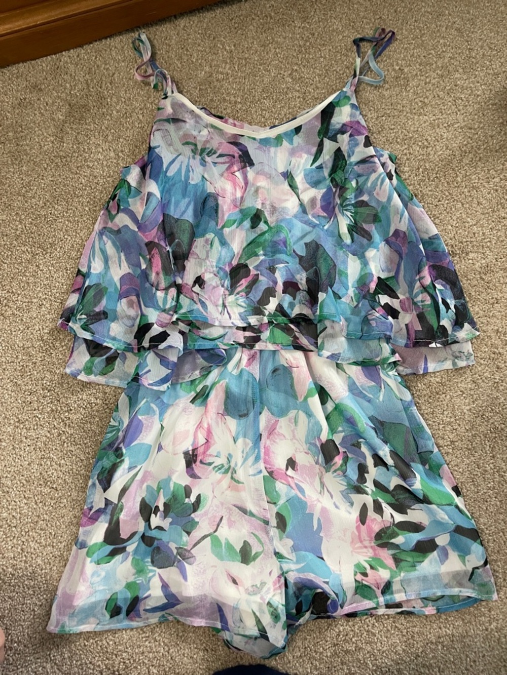 Women’s Floral Romper- Pastel Multi